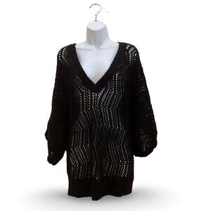 Lane Bryant Open Weave Pullover Sweater
